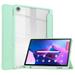 TECH CIRCLE Case for Lenovo Tab M10 Plus (10.6 ) Tablet (3rd Generation) 2022 Release - Clear Back Cover Trifold Stand Protective Smart Flip Classic Case with Auto Sleep Wake Function (Mintgreen)