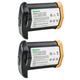 Kastar 2-Pack LP-E4 Battery 11.1V 4400mAh Replacement for Canon LP-E4 LPE4 US 5751B002 Battery Canon LC-E4 LC-E4N Charger