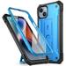 Poetic Revolution Case for iPhone 14 Heavy Duty Full Body Cover with Kickstand Light Blue