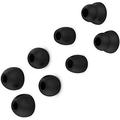 Adhiper Replacement Silicone Ear Tips Earbuds Buds Set Compatible with Beats by dr dre Powerbeats Pro (black)