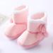 Toddler Shoes Baby Boy Girl Thick Winter Outdoor Snow Boots Anti-Slip Solid Booties 0-18M