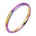 Apmemiss Wholesale 2Mm Stainless Steel Smooth Ring Titanium Steel Couple Ring Jewelry Size 5-12