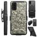 Compatible with T-Mobile REVVL V 4G (2021) Hybrid Luxguard Holster Phone Case Cover (Digital Camo ACU)