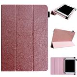 Allytech Universal Case for 7 inch Tablet PU Leather Trifold Stand Case with Pencil Holder for Galaxy Tab E 7.0/Tab A 7.0/Tab 3 Lite 7.0/Fire 7.0 2019 2017 2015/Nexus 7/LG G Pad Rosegold