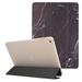 Allytech Slimshell Case for Apple iPad 6th 5th Genration/ iPad Air 1 2 Ultra Slim Trifold Stand Shockproof Auto Sleep Wake Clear Back Cover for Apple iPad 9.7 2018/2017 Black Marble
