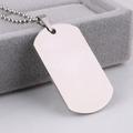 Military Dog Tag Steel Pendant Ball Bead Army Mens T9D0 Necklace I8T7
