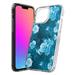 Capsule Case Compatible with iPhone 13 Pro Max [Cute Slim Style Heavy Duty Men Women Girly Design Protective Clear Phone Case Cover] for iPhone 13 Pro Max 6.7 inch (Blue White Roses)