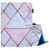 Dteck Case for iPad 9.7 2018 2017 / iPad Air 2 / iPad Air Folio Stand PU Leather Case Soft TPU Back Cover with Auto Sleep Wake for iPad 9.7 inch (6th Gen 5th Gen) / iPad Air 2 / iPad Airï¼ŒPink Grid