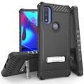 BC Tri-Shield Heavy Duty Rugged Cover Case for Motorola Moto G Play 2023 Moto G Power 2022 Moto G Pure - Black