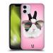 Head Case Designs Funny Animals Pretty Bunny In Sunglasses Hard Back Case Compatible with Apple iPhone 11