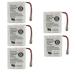 Kastar 5-Pack Battery Replacement for Radio Shack/Tandy 43-5518 43-5519 43-5520 43-5521 43-5522 43-5526 43-5527 43-5530 43-5550 43-5820 43-5830 43-5850 43-5851 43-8006 43-8013 43-8535 43-8545 740 750