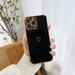 Decase Compatible with iPhone 11 Pro Case Shiny Plating Rose Gold Edge Women Girls Slim Soft Flexible TPU Protective Cover for iPhone 11 Pro Black