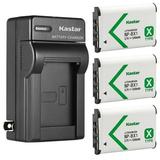Kastar 3-Pack NP-BX1 Battery and AC Wall Charger Replacement for Sony NP-BX1 Type X X-Series Rechargeable Battery Pack Sony BC-CSX BC-CSXB BC-TRX ACC-TRBX Charger Sony DSC-RX1 DSC-RX100 ZV-1