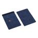 Thinsont RFID Blocking Holder with Elastic Band Wallet Compact ID Organizer Multifunctional Document Woman Banknotes Case Dark Blue