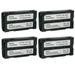 Kastar 4-Pack Battery 7.4V 2900mAh Replacement for ACAM0815 BLI-162 BLI16628 BLI16628BK BTI-U550 BTI-U750 CAM-BPL13 CAM-BPL13-2.9 Sokkia 40200040 7380-46 BDC-46 BDC46 BDC46A BDC46B