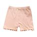 Girl s Solid Color Lace Trim Boyshort Underwear Safety Dress Panties