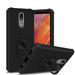 GSA Astronoot Rubber Hybrid Case w/Ring Stand for LG Aristo 4 Plus - Black