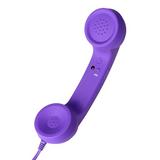 JANDEL Purple Classic Comfort Retro Phone Handset Speaker Phone Call Mic Receiver For IPhone Android Phones 7 Colors 3.5mm