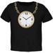 Clock Necklace Black Toddler T-Shirt - 2T