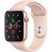 Restored Apple Watch Series 5 (GPS 40MM) Gold Case + Pink Sand Sport Band -- (Refurbished)