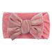 Baby Girls Hair Bows Turban Kids Girls Baby Solid Velvet Headband Hair Band Bow Accessories Headwear