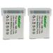 Kastar 2-Pack NB-13L Battery 3.6V 1500mAh Replacement for Canon NB-13L NB13L NB-13LH NB13LH Battery Canon CB-2LH CB-2LHE CB-2LHT Charger