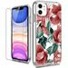 Elegant Floral Classics Phone Case with Screen for iPhone X 8/12 Pro Max Protector for iPhone SE(2020) XS Max Case 8 plus Slim Fit Protective Phone Case for Apple iPhone 11 6.1 inch