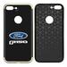 iPhone 7 Plus Case iPhone 8 Plus Case Ford F150 2015 to 2018 Shockproof Gold Bumper Carbon Fiber Textures Cell Phone Case