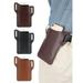 Gustavedesign Universal Cellphone Pouch Holster Vertical Leather Belt Pouch Hybrid Carrying Case Waist Bag with Belt Loop for iPhone 11 12 Pro X/XR Galaxy S20 S10 Khaki