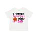 Inktastic I Watch Basketball with Dad Boys or Girls Toddler T-Shirt