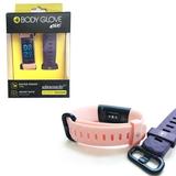 Body Glove BGTR035PK-PU-SET Body Glove Activty & Fitness Tracker & Heart Rate Monitor with Alternative Colored Extra Strap Pink Watch with Purple Extra Strap