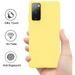 Case for Samsung Galaxy A52 5G Hybrid Liquid Silicone Jelly Gel Rubber TPU Soft Flexible Thin Gummy Protective Skin Cover for Galaxy A52 5G by Xcell - Yellow