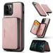 Allytech Wallet Case for iPhone 11 Pro 5.8 inch 2019 Zipper Vegan PU Leather Shockproof Kickstand Magnetic Case with Card Holder Slots Detachable Purse Cover for iPhone 11 Pro 2019(5.8 ) Pink