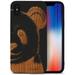 Case Yard Wooden Case for iPhone-XS-Max Soft TPU Silicone cover Slim Fit Shockproof Wood Protective Phone Cover for Girls Boys Men and Women Supports Wireless Charging Panda Face Design