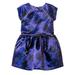 Toddler Girls Blue Polka Dot Sateen Holiday Party Dress 2T