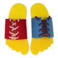 1 Pairs DIY Prop Educational Toy Baby Tying Shoes Toy M8F3