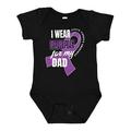 Inktastic I Wear Purple For My Dad Cystic Fibrosis Awareness Boys or Girls Baby Bodysuit