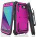 For Samsung Galaxy J7 Prime J7 Sky Pro J7 2017 J7 Perx J7 V Galaxy Halo Case Rugged Full-Body Armor [Built-in Screen Protector] Heavy Duty Holster Shell Combo Case - Purple