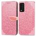 UUCOVERS T-Mobile REVVL V+ 5G Wallet Case Flower Embossed Design Premium PU Leather Magnetic Flip Protective Phone Case Cover Women Girls with Card Slots Stand for T-Mobile REVVL V Plus 5G Pink