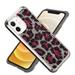 iPhone 6 Plus Case iPhone 6 Plus Cover Allytech Classic Luxury Fashion Hybrid 2 in 1 Bumper Protective Hard PC + Soft TPU + Rhinestone Leopard Cheetah Design Pattern Case for Girls Women Pink