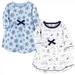 Touched by Nature Baby and Toddler Girl Organic Cotton Long-Sleeve Dresses 2pk Arctic 3 Toddler