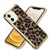 iPhone 6 Plus Case iPhone 6 Plus Cover Allytech Classic Luxury Fashion Hybrid 2 in 1 Bumper Protective Hard PC + Soft TPU + Rhinestone Leopard Cheetah Design Pattern Case for Girls Women Gold