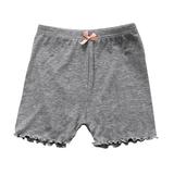 Girl s Solid Color Lace Trim Boyshort Underwear Safety Dress Panties