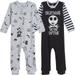 Disney Nightmare Before Christmas Jack Skellington Newborn Baby Boys 2 Pack Zip Up Sleep N Plays Newborn to Infant