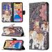 Wallet Case for iPhone 13 Mini PU Leather Flip Cover Folio Magnetic Closure Slim Shell Dual Layer Heavy Duty Protective Bumper Card Holder Book Case for Apple iPhone 13 Mini Ethnic Elephant