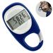 3D Digital Simple Walking Distance Clip on Pedometer Step Counter with Clip Memory Walking Distance Miles/km Exercise Fitness Activity Calorie for Men Women Kids