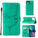 Compatible with iPhone 14 6.1 inch Case Glitter Leather Flip Wallet Diamond Butterfly Shockproof Case with Card Holder Stand with Wrist Strap Compatible with iPhone 14 Green