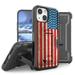 BC Armor Rugged Case for iPhone 14 (Holster Clip Heavy Duty Protection Stand Cover) - Vintage American