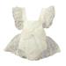 Baby Girls Summer Rompers Clothes Long Sleeve/Sleeveless Round Neck Romper Lace Halter Backless Dress Jumpsuit Clothes