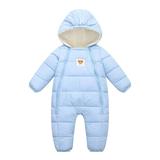 SYNPOS Infant Boys Girls Winter Snowsuit Jumpsuit Baby Warm Padded Coat Hooded Puffer Jacket Outfit 0-12 Month